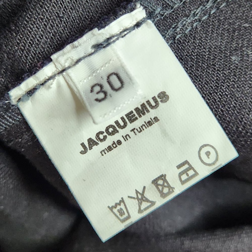JACQUEMES LA COLLECTIONNEUSE Black Moto Carpenter Style Jeans - Picture 6 of 7